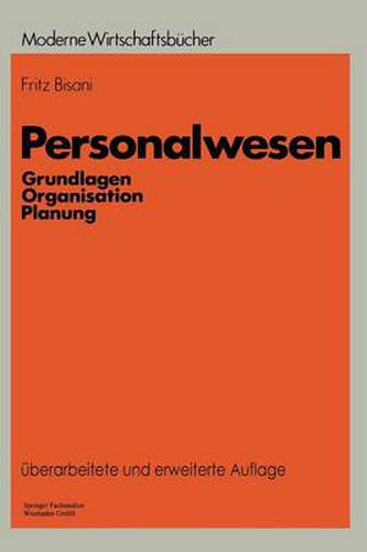 Cover image for Personalwesen: Grundlagen, Organisation, Planung