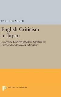 Cover image for English Criticism in Japan: Essays by Younger Japanese Scholars on English and American Literature