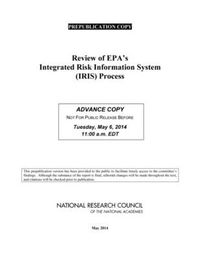 Cover image for Review of EPA's Integrated Risk Information System (IRIS) Process