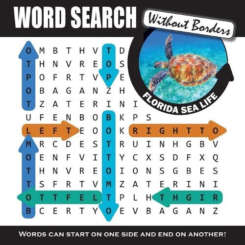 Cover image for Word Search Without Borders Sea Life Edition