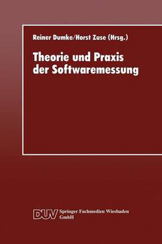 Cover image for Theorie Und Praxis Der Softwaremessung