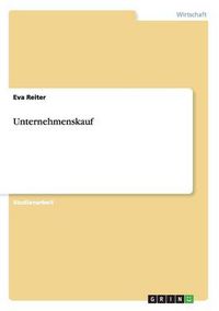 Cover image for Unternehmenskauf