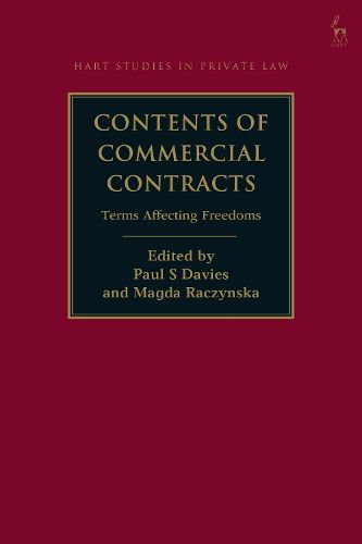 Cover image for Contents of Commercial Contracts: Terms Affecting Freedoms