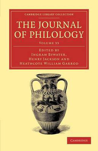 Cover image for The Journal of Philology