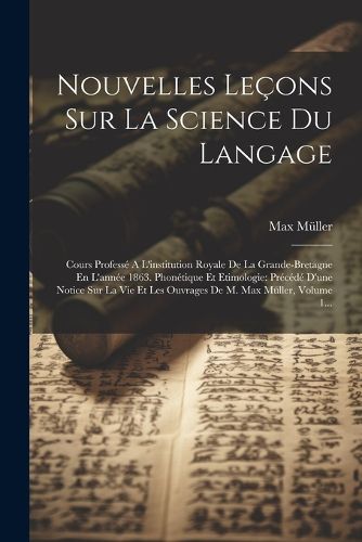 Cover image for Nouvelles Lecons Sur La Science Du Langage