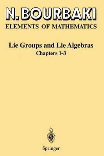 Cover image for Lie Groups and Lie Algebras: Chapters 1-3