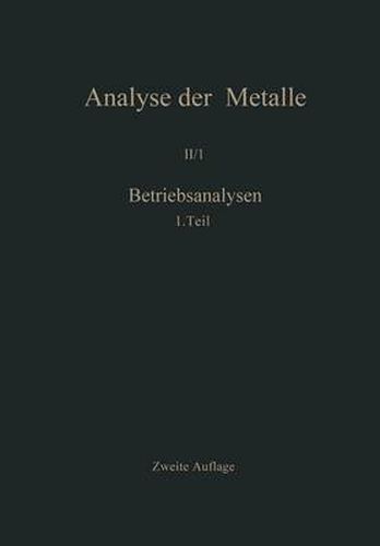 Cover image for Betriebsanalysen: Erster Teil