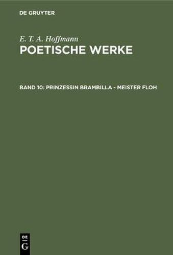 Cover image for Prinzessin Brambilla - Meister Floh