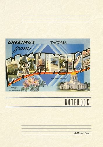 Cover image for Vintage Lined Notebook Greetings from Tacoma