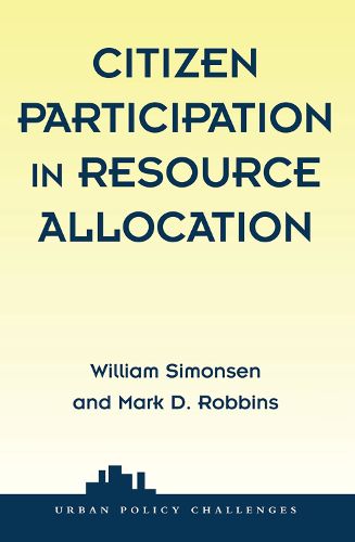 Cover image for Citizen Participation In Resource Allocation