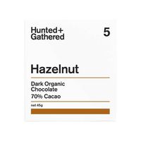 Cover image for Hunted + Gathered Chocolate Bar: Hazelnut