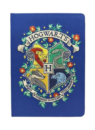 Cover image for Harry Potter: Hogwarts Crest Embroidered Journal