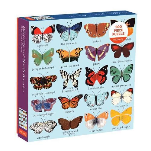 Cover image for Butterflies of North America 500 Piece Family Puzzle