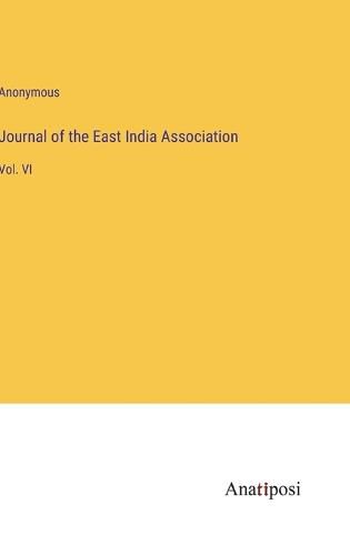 Cover image for Journal of the East India Association