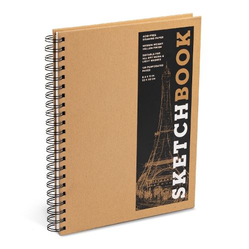 Cover image for Sketchbook (basic large spiral Kraft)