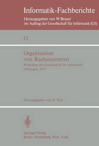 Cover image for Organisation Von Rechenzentren