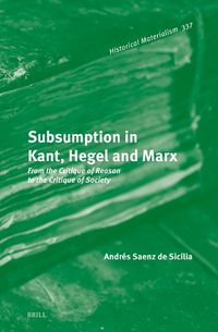 Cover image for Subsumption in Kant, Hegel and Marx