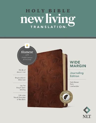 Cover image for NLT Wide Margin Bible, Filament Enabled Edition, Brown