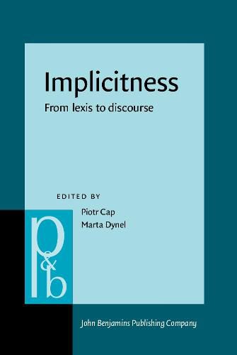 Cover image for Implicitness: From lexis to discourse