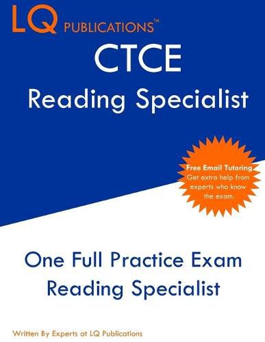 Cover image for CTCE Reading Specialist: One Full Practice Exam - Free Online Tutoring - Updated Exam Questions