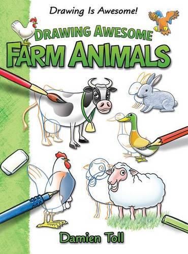 Cover image for Drawing Awesome Farm Animals