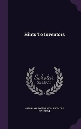 Cover image for Hints to Inventors