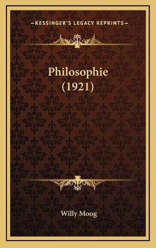 Cover image for Philosophie (1921)