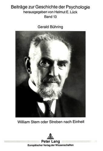 Cover image for William Stern Oder Streben Nach Einheit