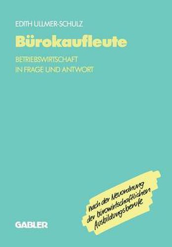 Cover image for Burokaufleute: Betriebswirtschaft in Frage Und Antwort