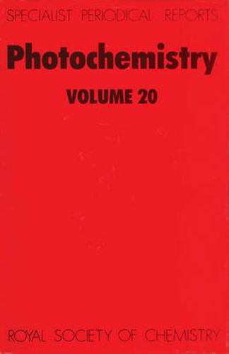 Cover image for Photochemistry: Volume 20