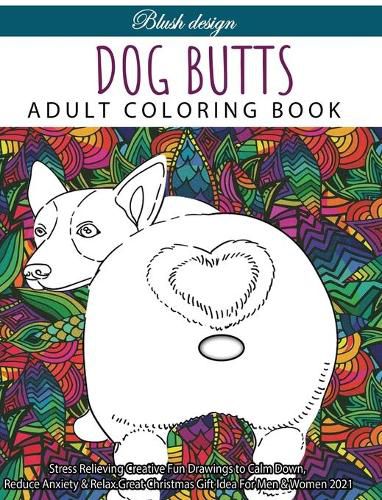 Cover image for Dog Butts: Adult coloring book