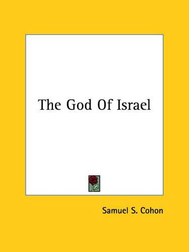 Cover image for The God of Israel