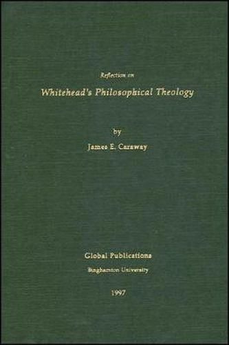 Cover image for Reflection on Whitehead's Philosophical Theology