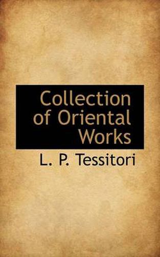 Cover image for Collection of Oriental Works