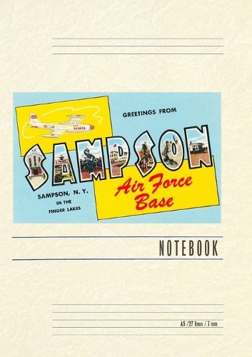 Cover image for Vintage Lined Notebook Greetings from Sampson, New York