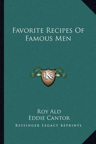 Cover image for Favorite Recipes of Famous Men