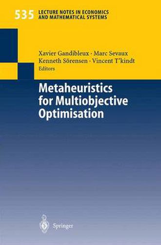 Cover image for Metaheuristics for Multiobjective Optimisation