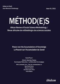 Cover image for Method(e)s - African Review of Social Science Methodology. Revue africaine de methodologie des sciences sociales