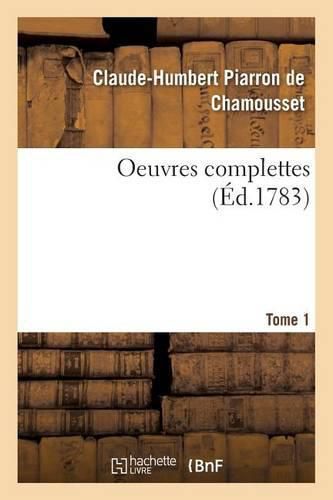 Oeuvres Complettes T01