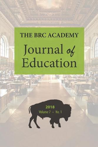 Cover image for The BRC Academy Journal of Education, Volume 7 Number 1