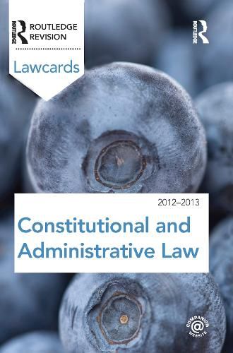 Cover image for Constitutional and Administrative Lawcards 2012-2013