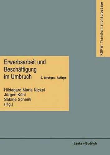 Cover image for Erwerbsarbeit Und Beschaftigung Im Umbruch