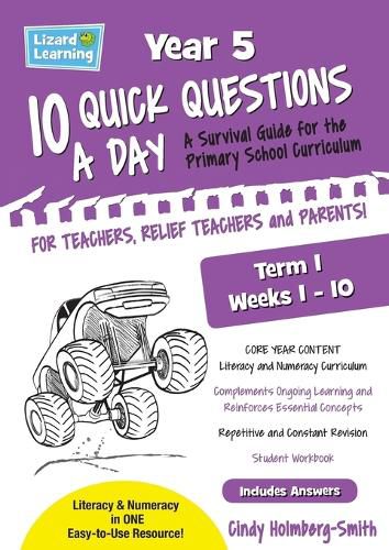 Cover image for 10 Quick Questions A Day Year 5 Term 1