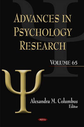 Cover image for Advances in Psychology Research: Volume 65