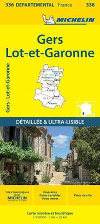 Cover image for Gers Lot-et-Garonne - Michelin Local Map 336