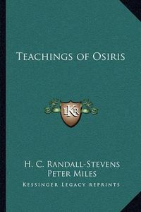 Cover image for Teachings of Osiris