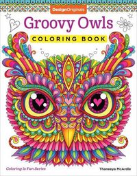 Cover image for Groovy Owls Coloring Book