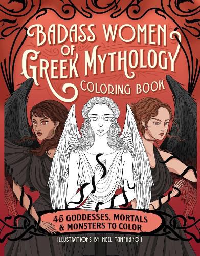 Cover image for Badass Women of Greek Mythology Coloring Book