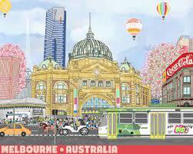 Cover image for Melbourne 500 Piece Jigsaw Puzzle