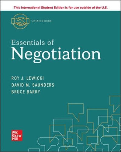 Cover image for ISE Essentials of Negotiation